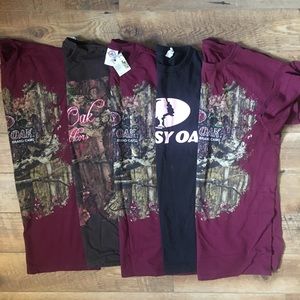 5 mossy oak women’s medium T-shirt’s